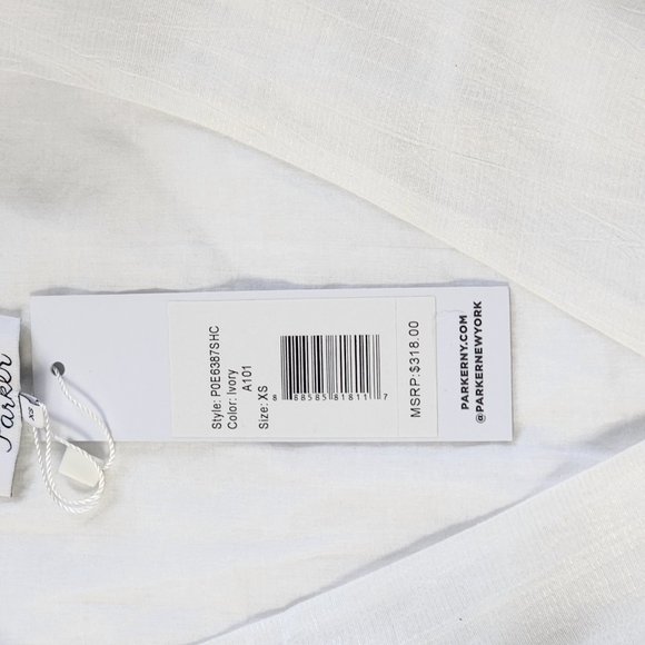 Parker Zenda Blouse Ivory - Picture 7 of 7